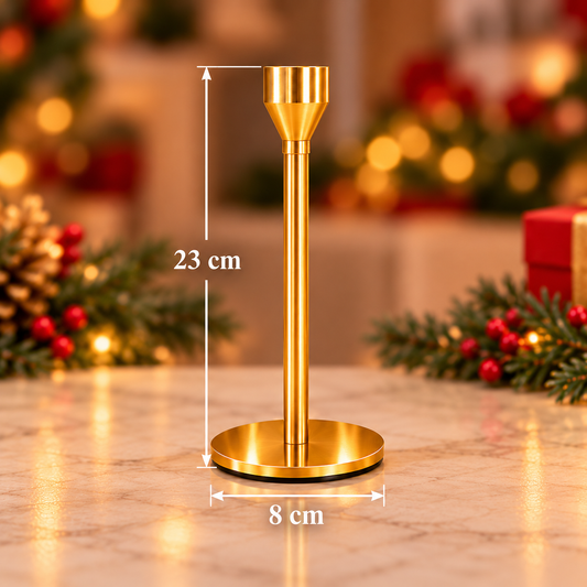 🎄 Elegant Gold Christmas Candle Holders ✨