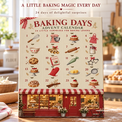 🎄 Baking Days Advent Calendar – 24 Little Surprises for Baking Lovers 🧁