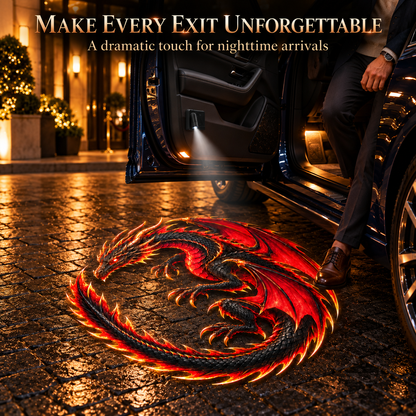 🔥 Dragon’s Wrath™ – Fire Dragon Car Door Welcome Projector Light