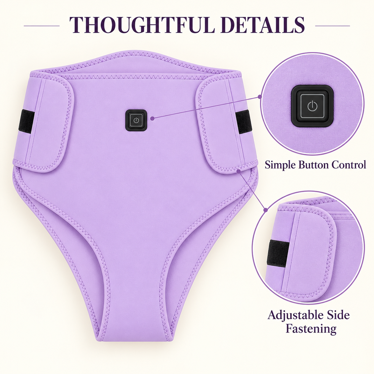 💜Women's Heating & Massage Wrap – Comfort for Period Days✨