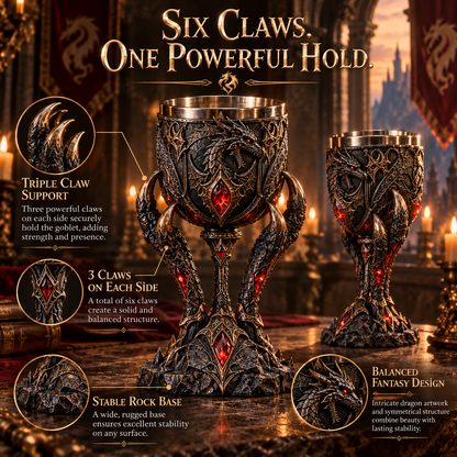 🐉 Dragon Claw Goblet – Legendary Fantasy Chalice 🔥