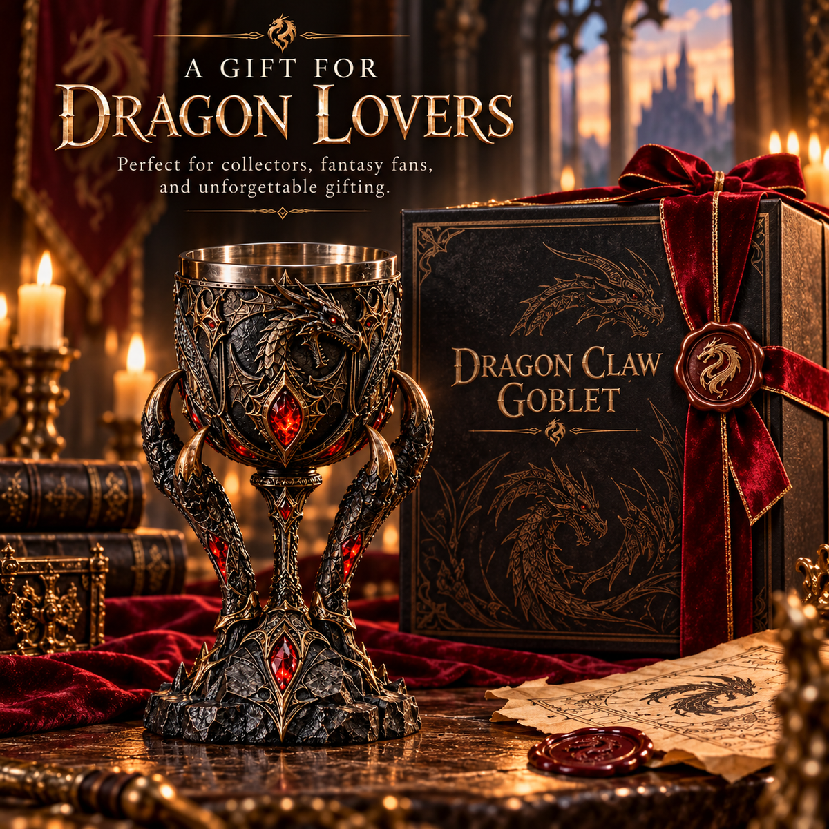 🐉 Dragon Claw Goblet – Legendary Fantasy Chalice 🔥