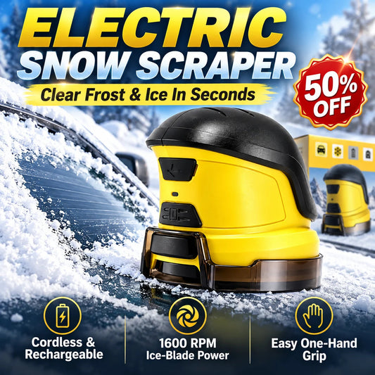 🔥 Limited-Time 49% OFF –  Cordless Electric Snow Scraper | Clear Frost & Ice in Seconds