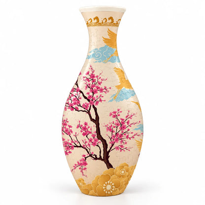 🌸 160-Piece 3D Puzzle Vase – Build It, Display It & Add Real Flowers