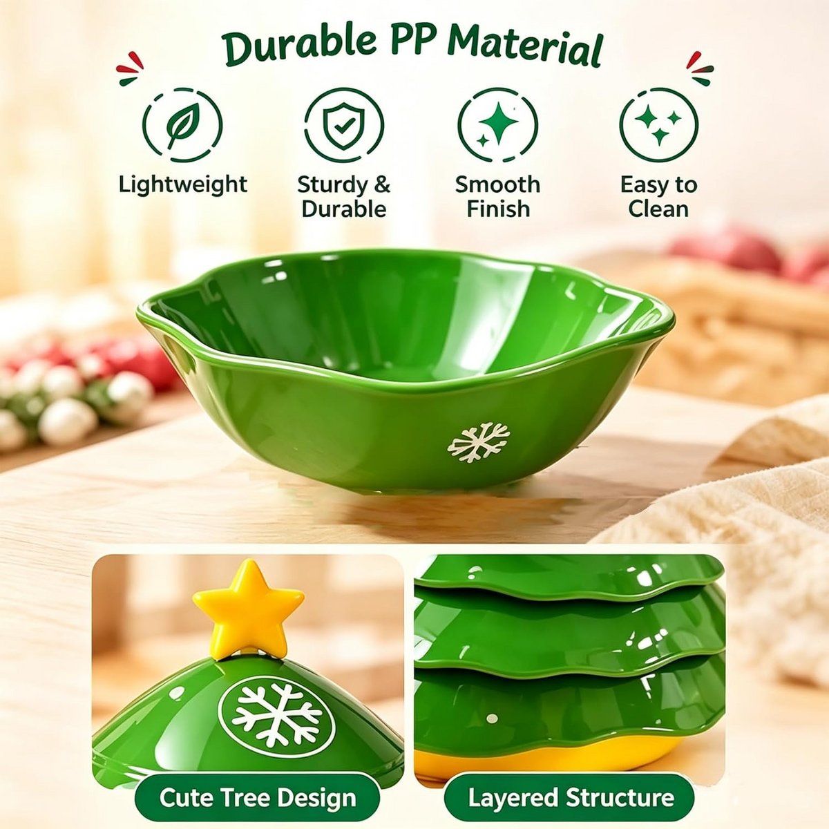 Christmas Tree Mahjong Dice Dish – Festive, Multi-Use Tabletop Organizer