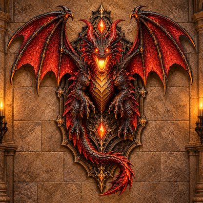 🔥🐉 Dragon Fire Breath Wall Lamp – LED Mist Effect ✨