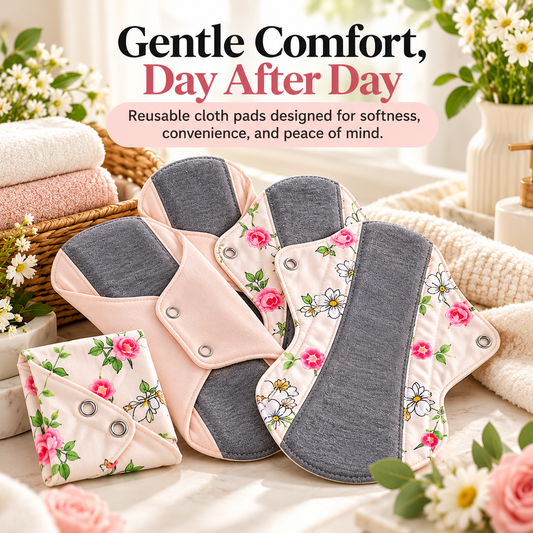Reusable Cloth Pads – Washable Period & Light Incontinence Pads