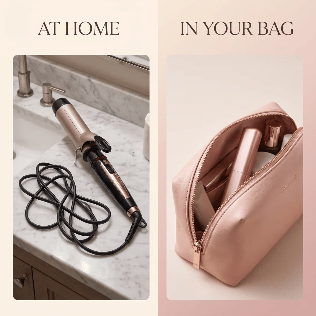 🪮Cordless Ceramic Hair Curler – Fits in Any Bag