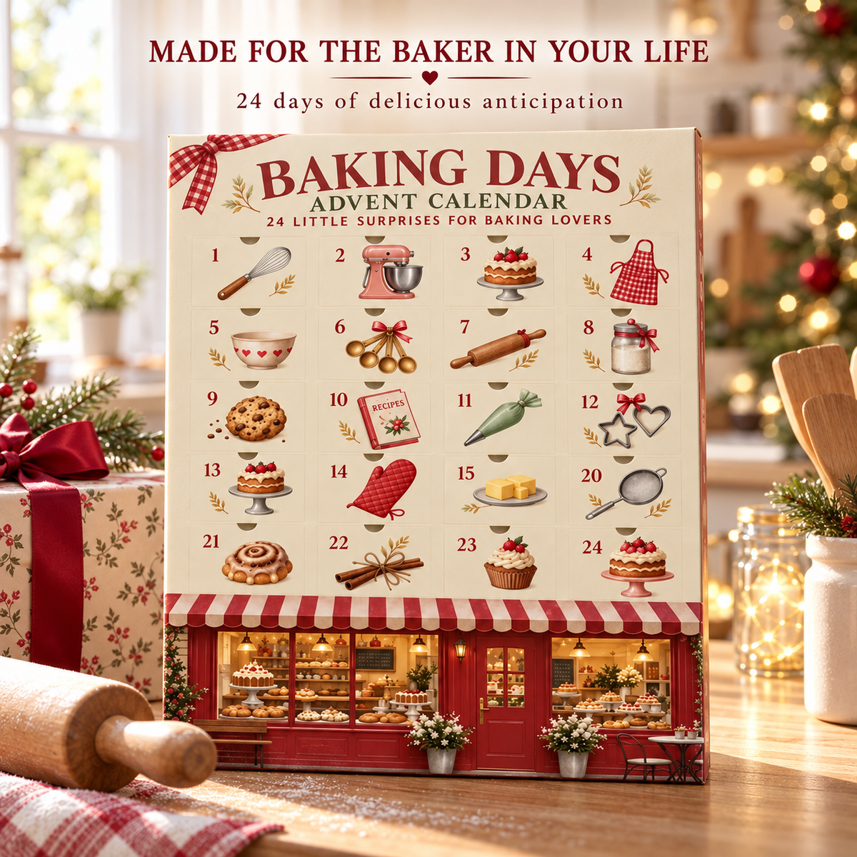 🎄 Baking Days Advent Calendar – 24 Little Surprises for Baking Lovers 🧁
