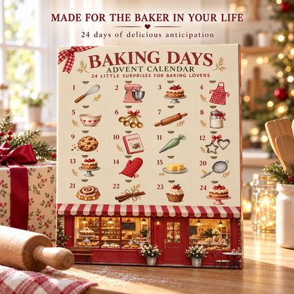 🎄 Baking Days Advent Calendar – 24 Little Surprises for Baking Lovers 🧁
