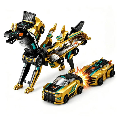 🚗2-in-1 Magnetic Transforming Dragon Car Toy – Racing Car Set ...